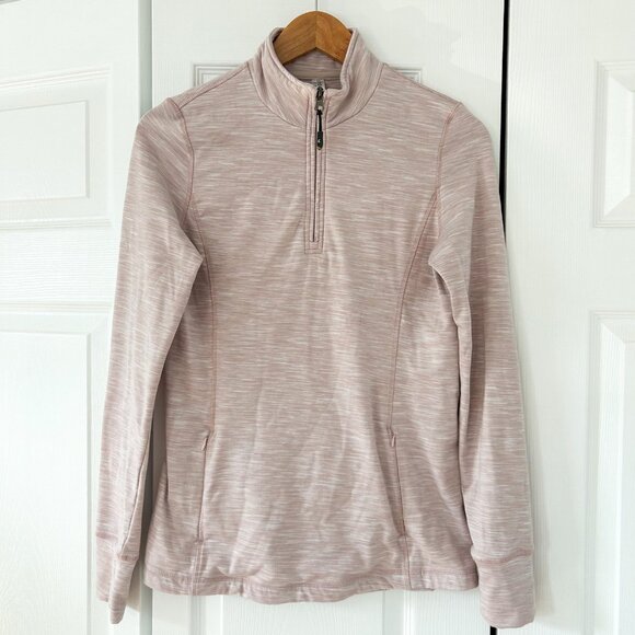 Kyodan Running Outdoor Warm Pink Heather 1/4 Zip Pullover Top Women’s Size M - Picture 1 of 5